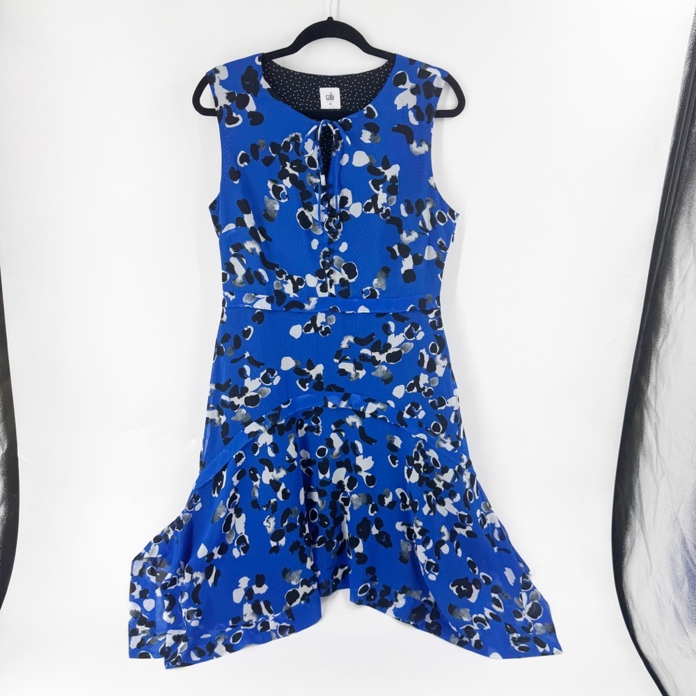 ✅ Cabi gorgeous Cobalt Jungle Floral‎ Untamed Sleeveless dress - size MEDIUM